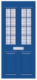 Door Covers Window Panel - Blue