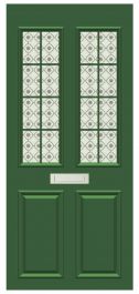 Door Covers Window Panel - Green