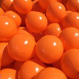 75mm Plastic Balls Orange