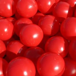 75mm Plastic Balls Red