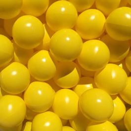 75mm Plastic Balls Yellow