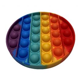 Pop Fidget Pad - round, multi-coloured 