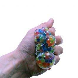 Squish Mesh Stress Ball filled with Mini Jelly Balls 